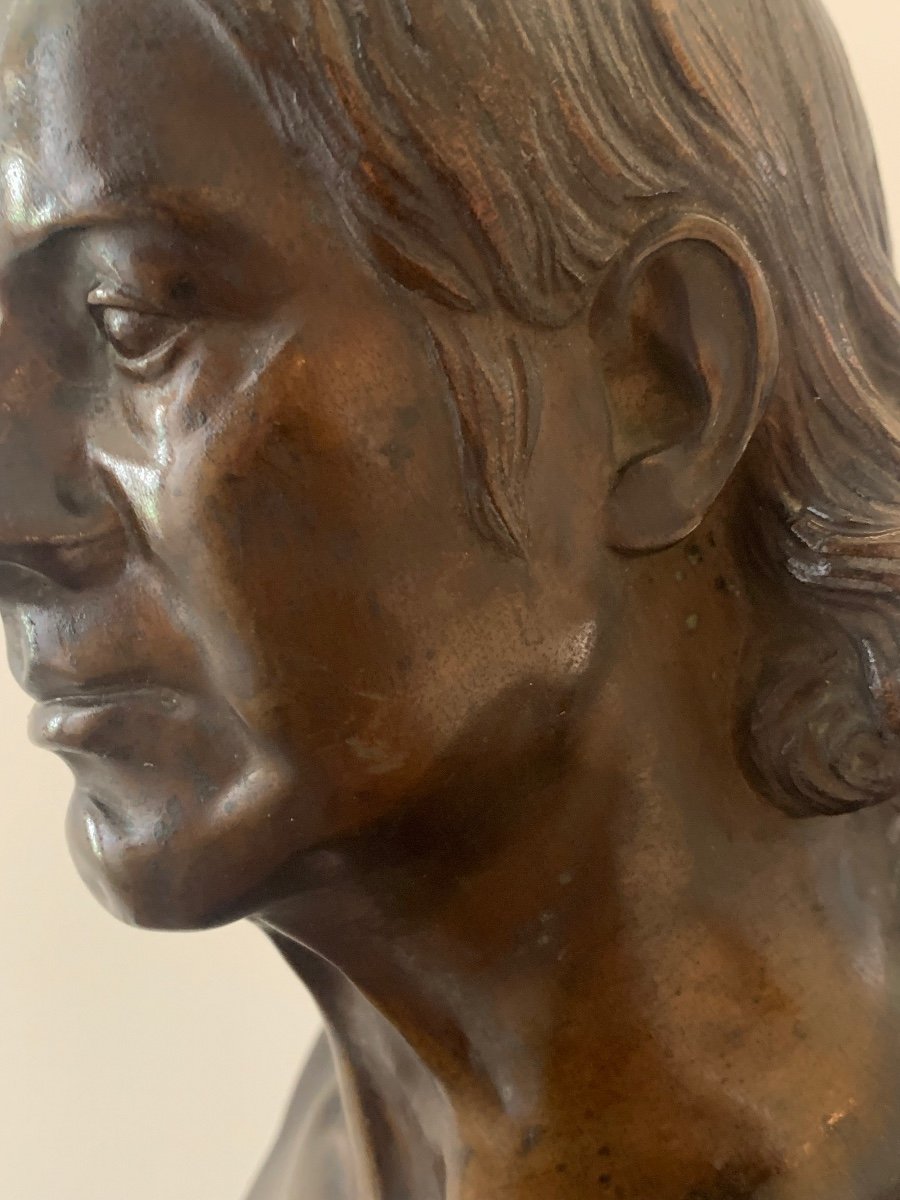Bronze Bust Of Carl Elshoecht Baron Dominique-jean Larrey Doctor Napoleonic Campaign -photo-4
